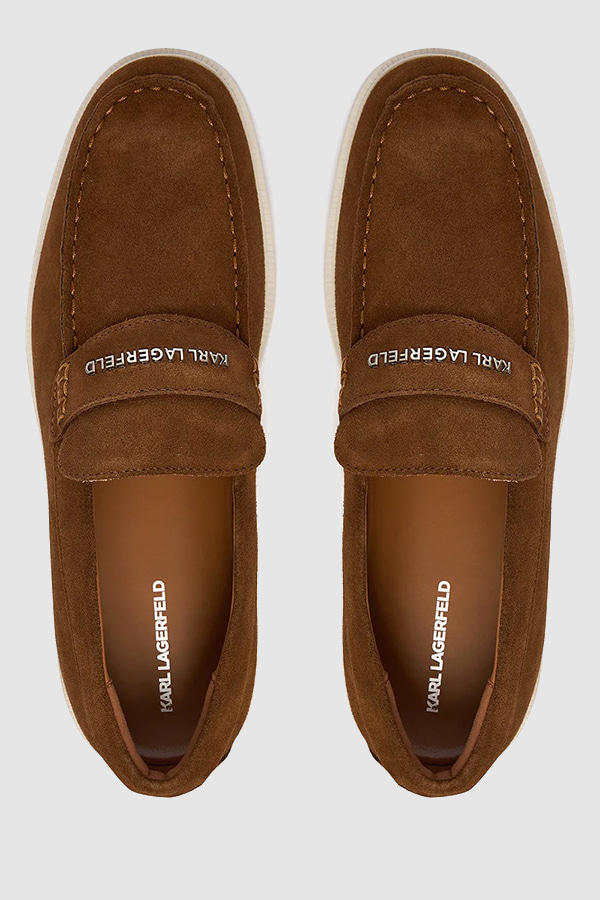 ΠΑΠΟΥΤΣΙΑ KARL LAGERFELD - 533 MID BROWN SUEDE